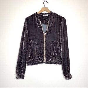 New*Bella Dahl Velvet‎ bomber jacket